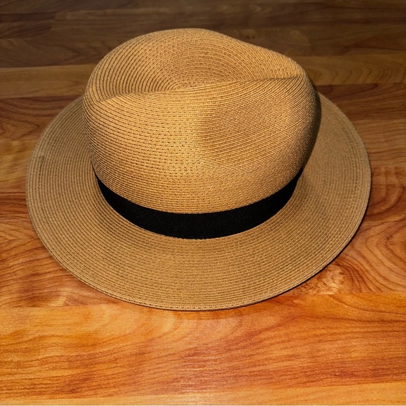 Pineapple Star 22”-22 3/4” Straw Style Paper Hat Men’s Size Medium Tan Hat - Picture 5 of 9